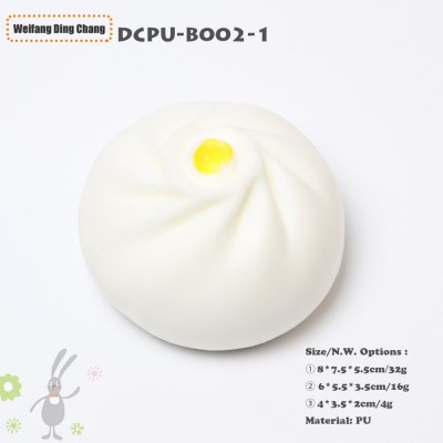 Custom Size Chinese Bun Shape Anti Stress Toy Ball Super Soft